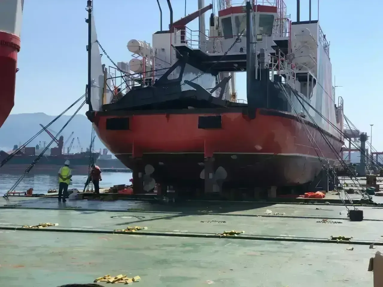Boat and Yacht Lashing operation 2